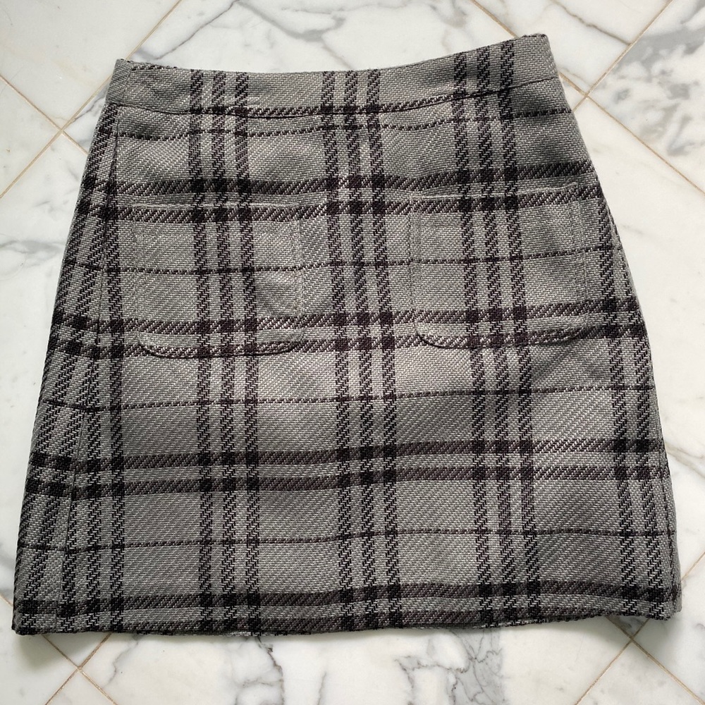 JCrew plaid skirt